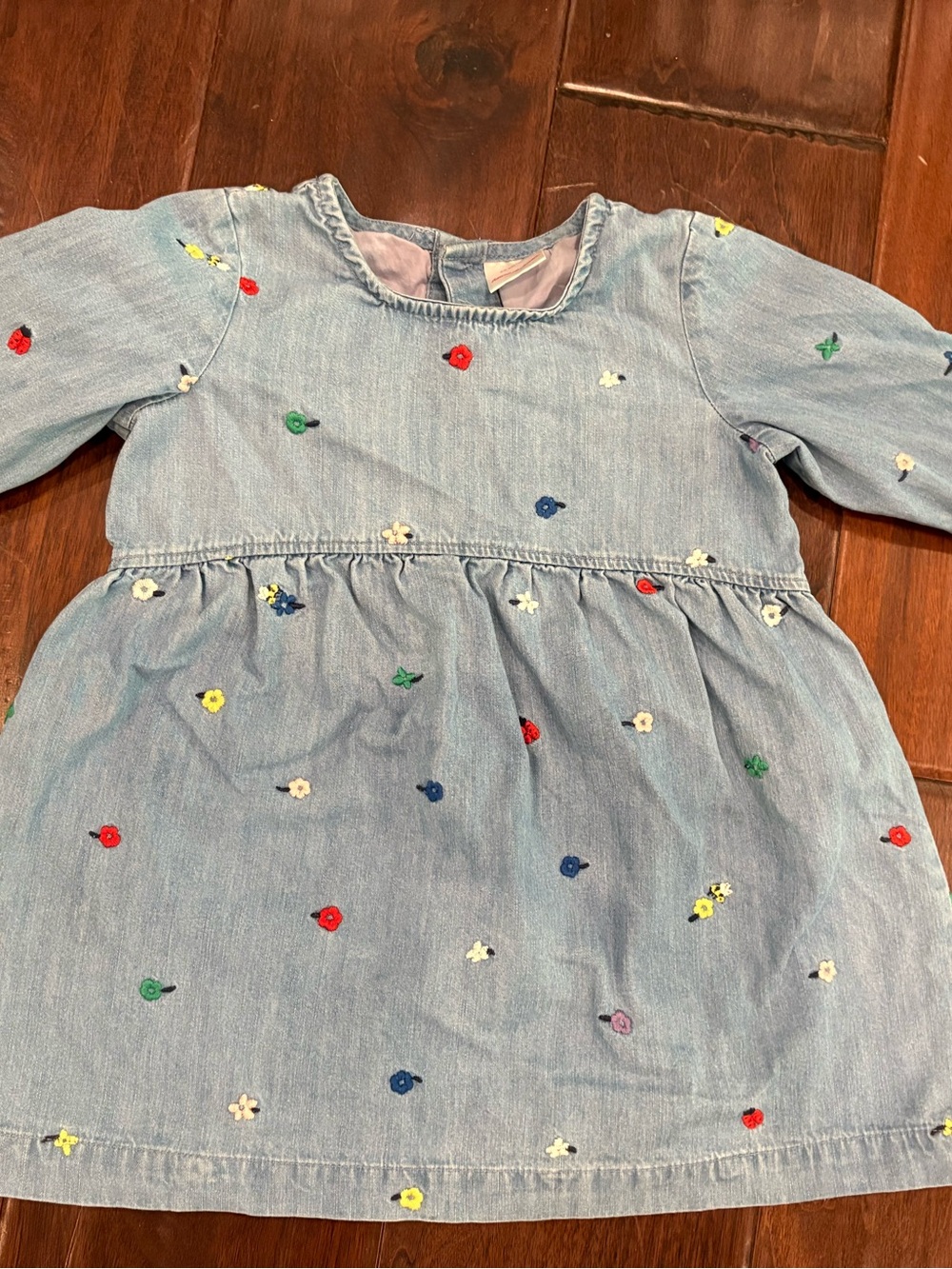 Hanna Andersson Chambray Dress Set - EUC
